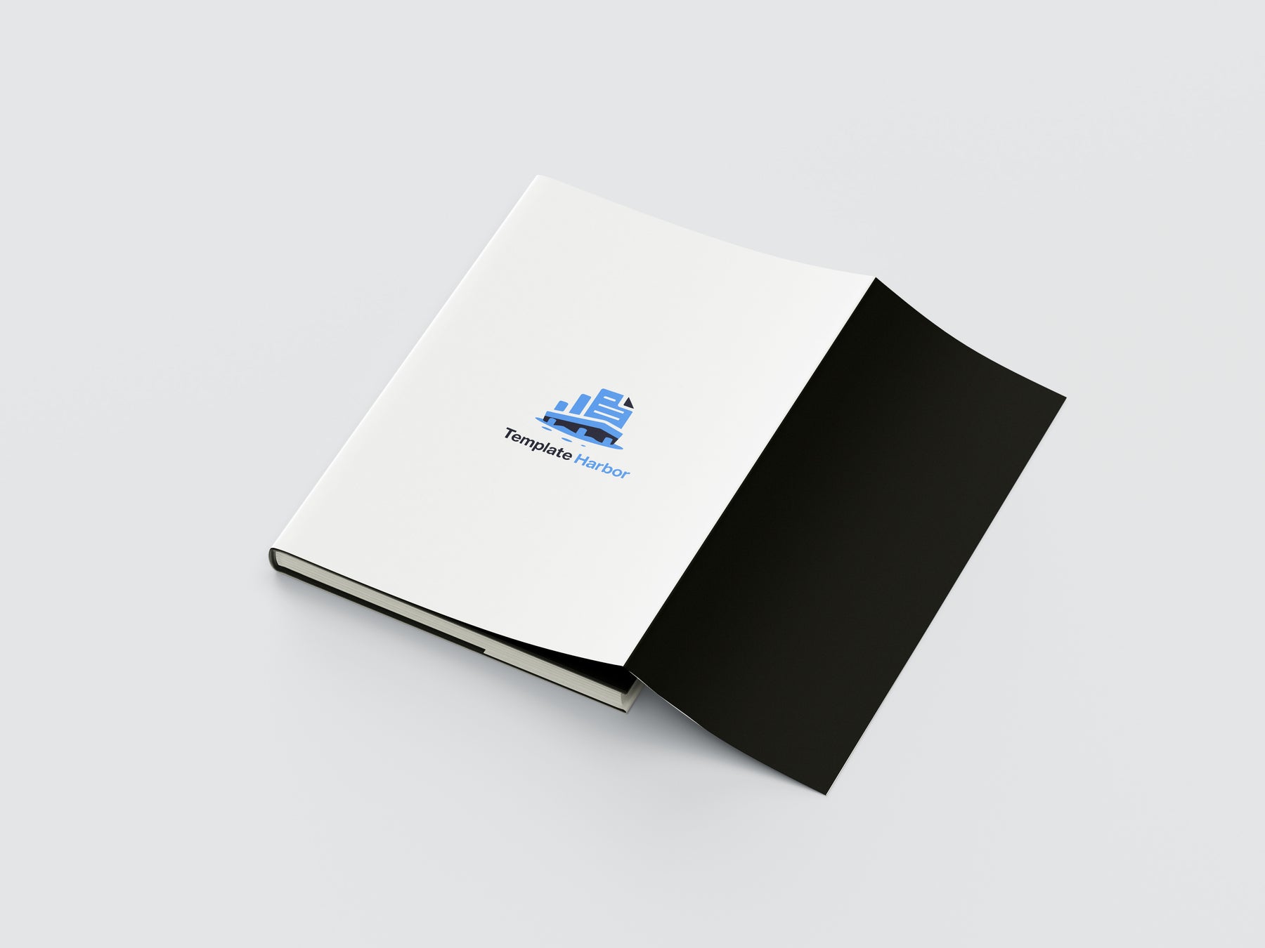 Hardcover Book Cover Display – Photoshop Mockup