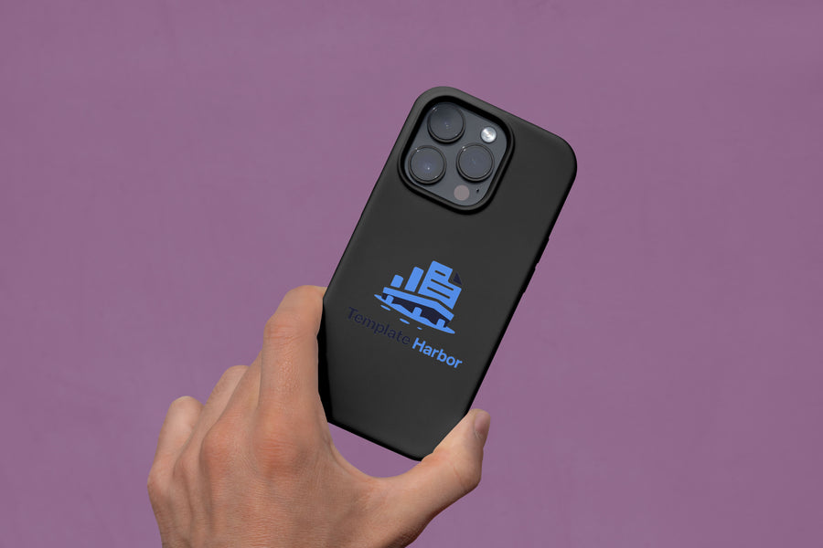 iPhone Case in Hand – Photoshop Mockup