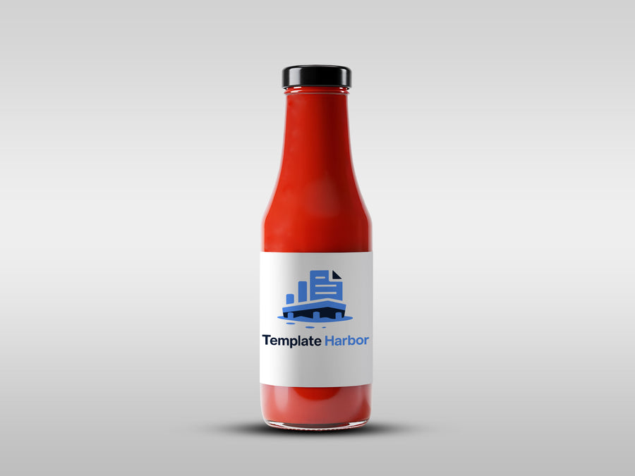 Sauce Bottle – Realistic Photoshop Mockup